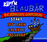 Kaept'n Blaubaer - Die verrueckte Schatzsuche (Germany) Title Screen